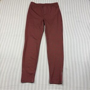 Sanctuary x Anthropologie Ponte Pull On Pants Womens Medium Dark Plaid